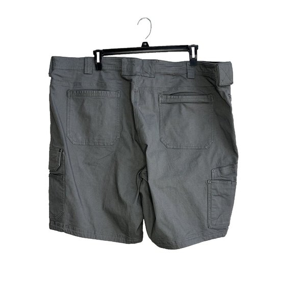 EUC Duluth Trading Men's Stretch Cargo Short with Belt Gray 48 Relaxed Fit - Picture 2 of 13